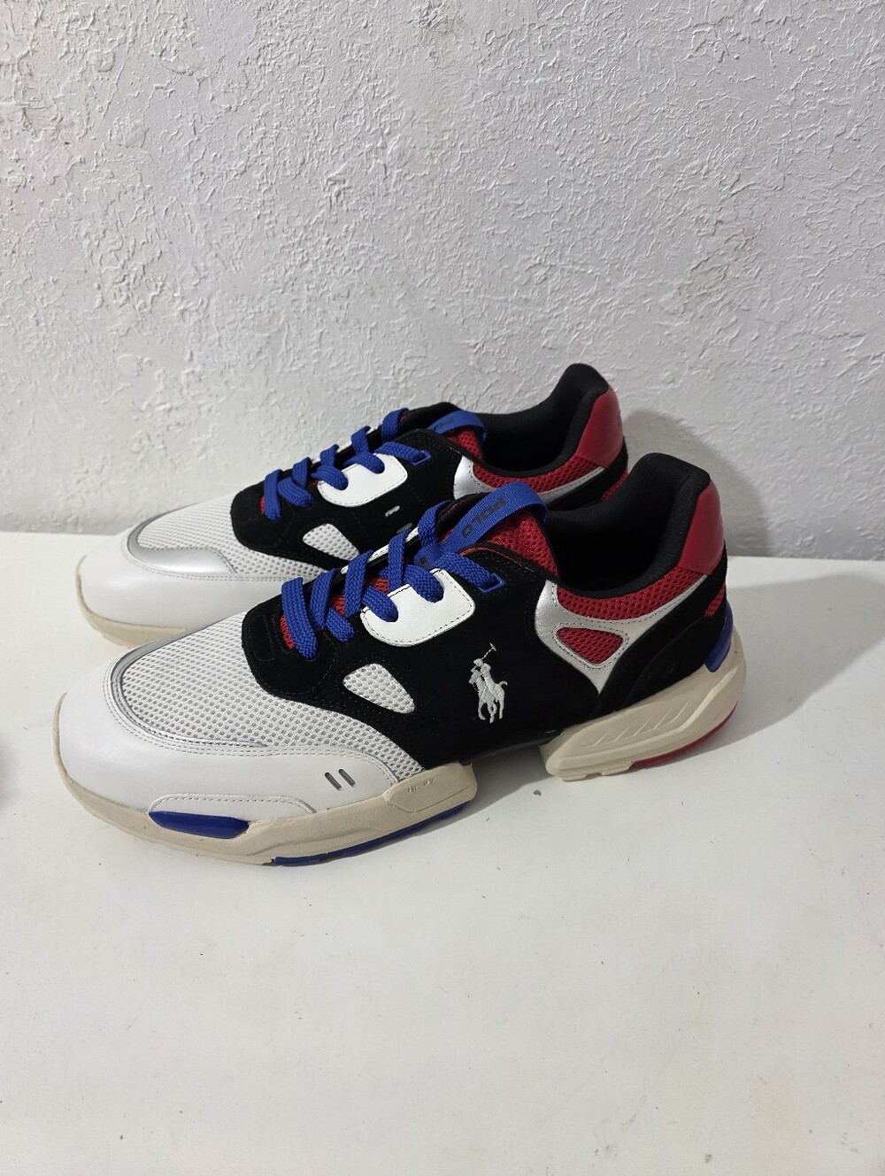 Polo Ralph Lauren Polo JGR PP-SK-ATH Low Top Lace Up Colorblock Sneaker Mens 14